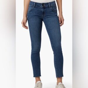 Hudson‎ Collin Midrise Cropped Raw Hem Skinny Jeans Size 29 in Color Beatrice